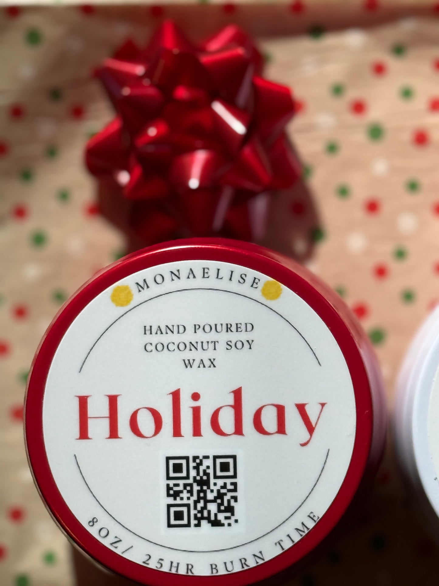 Holiday scented candles