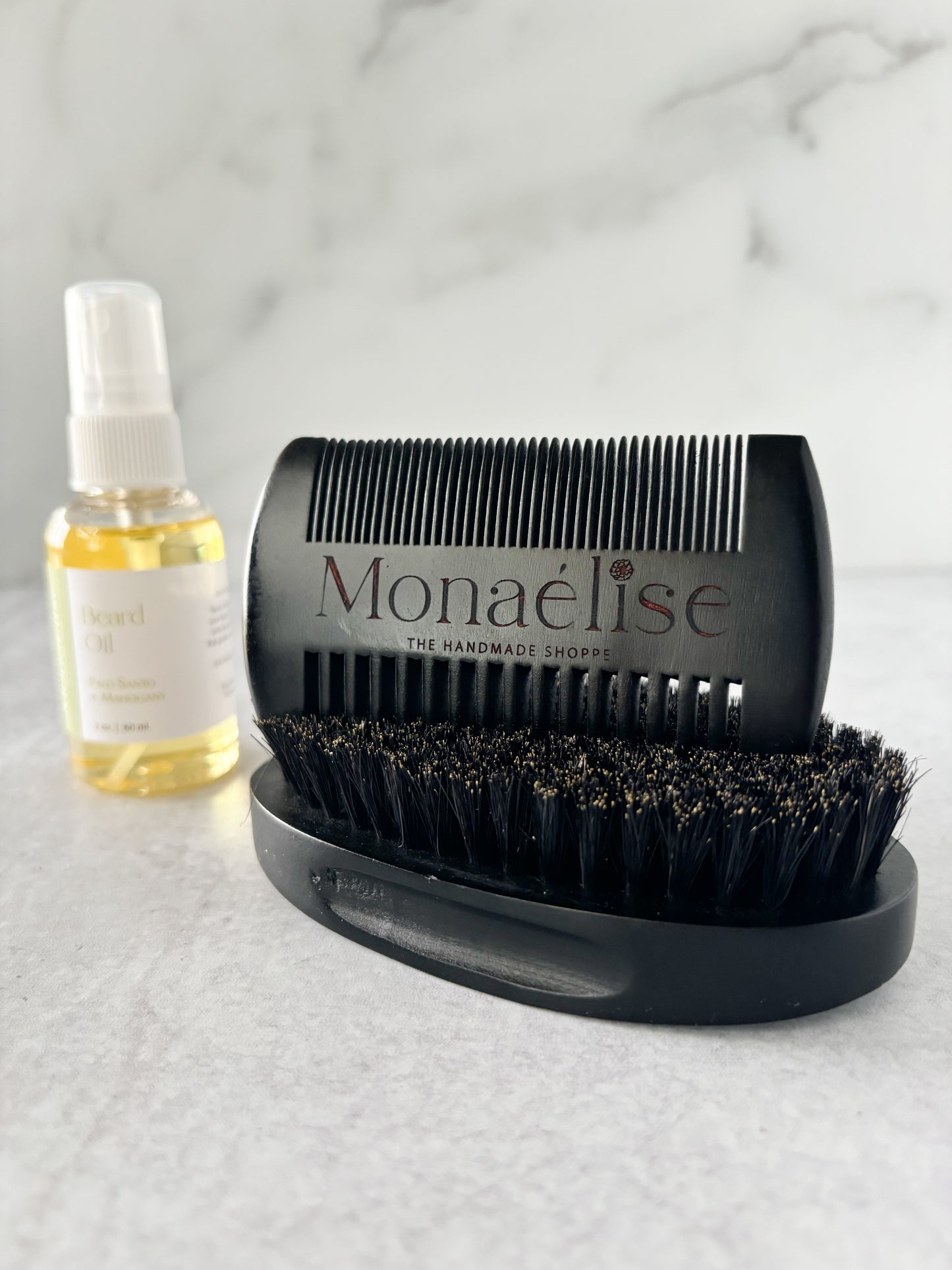 Beard Brush and Comb Set